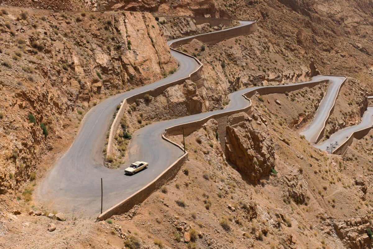 Boumaln - Route dans les gorges du Dades au Maroc